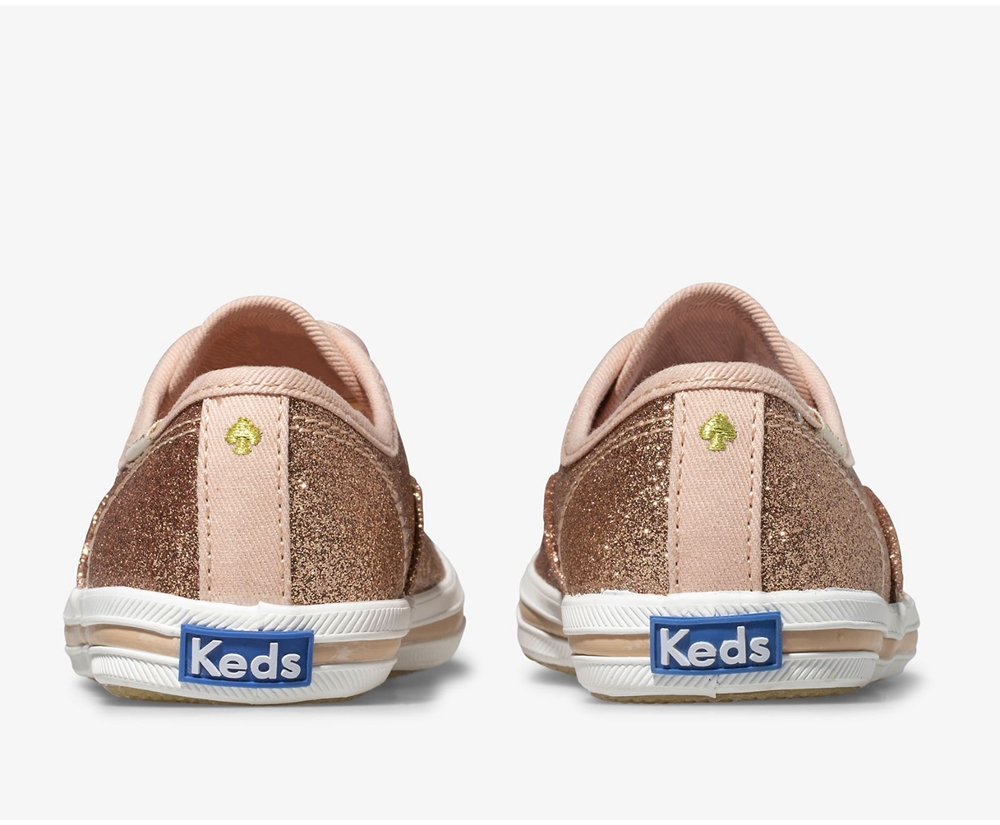 Keds Sneaker Kinder Rosa Gold - Kate Spade New York Champion Glitter - JMC-345789